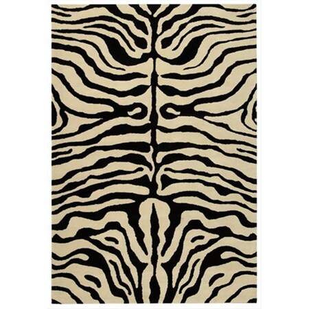 Safavieh 6 x 9 ft. Medium Rectangle Contemporary Soho Black and White Hand Tufted Rug SOH435A-6